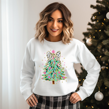 Load image into Gallery viewer, Wholesale Girly Christmas Tree Coquette - White Sweatshirt
