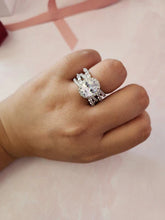 Load image into Gallery viewer, Oval Cut Sterling Silver Ring - Cubic Zirconia