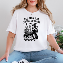 Load image into Gallery viewer, Wholesale All Men are Cremated Equal Graphic Tee - White Tee