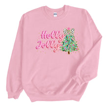 Load image into Gallery viewer, Wholesale Pink Holly Jolly - White Sweatshirt