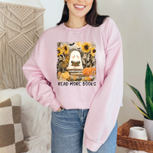 Load image into Gallery viewer, Wholesale Reading Ghost Sunflowers Graphic Tee or Sweatshirt - Light Pink Sweatshirt