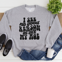 Load image into Gallery viewer, Wholesale No good reason Graphic Tee - Heather Grey Sweatshirt