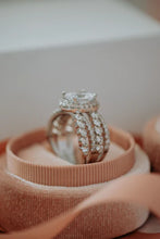 Load image into Gallery viewer, Oval Cut Sterling Silver Ring - Cubic Zirconia