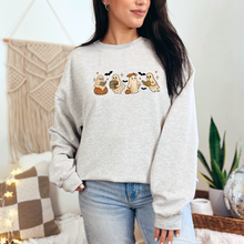 Load image into Gallery viewer, Wholesale Reading Ghosts with Pumpkins Sweatshirt - Ash Sweatshirt