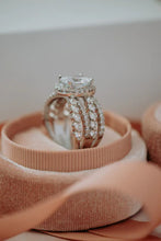 Load image into Gallery viewer, Oval Cut Sterling Silver Ring - Cubic Zirconia