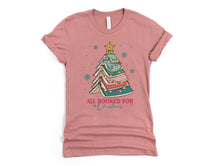 Load image into Gallery viewer, Wholesale All Booked for Christmas Graphic Tee - Sand Tee
