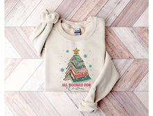 Load image into Gallery viewer, Wholesale All Booked for Christmas Graphic Tee - White Sweatshirt