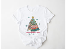 Load image into Gallery viewer, Wholesale All Booked for Christmas Graphic Tee - White Tee