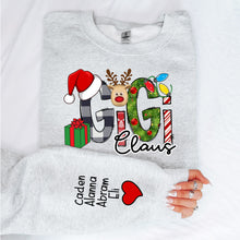 Load image into Gallery viewer, Wholesale Custom Claus Designs - White Sweatshirt