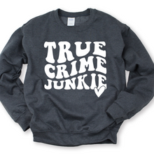 Load image into Gallery viewer, Wholesale True Crime Junkie Graphic Tee - Red Sweatshirt