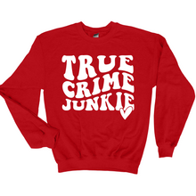 Load image into Gallery viewer, Wholesale True Crime Junkie Graphic Tee - Heather Charcoal Tee