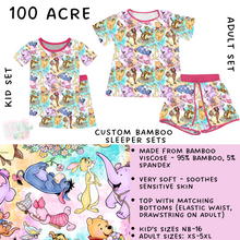 Load image into Gallery viewer, Ready To Ship - 100 Acre Adult Bamboo Short Sleeper Set - L
