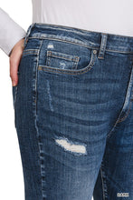 Load image into Gallery viewer, PLUS HIGH RISE CROPPED SKINNY DENIM PANTS
