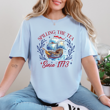 Load image into Gallery viewer, Wholesale Spilling the tea - White Tee
