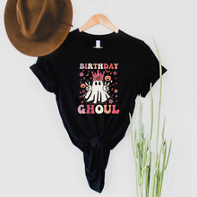 Load image into Gallery viewer, Wholesale Birthday Ghoul Graphic Tee - Heather Charcoal Tee
