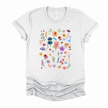 Load image into Gallery viewer, Wholesale Wildflower Watercolor Graphic Tee - Ash Tee
