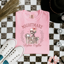 Load image into Gallery viewer, Wholesale Skeleton nightmare before coffee Graphic Tee - CC Blossom Tee
