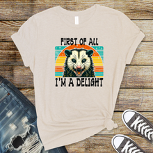 Load image into Gallery viewer, Wholesale I'm a delight Graphic Tee - French Vanilla Tee
