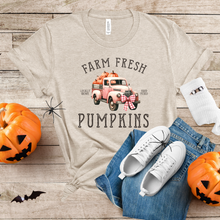 Load image into Gallery viewer, Wholesale Girly Farm Fresh Pumpkins Graphic Tee - White Tee
