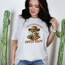 Load image into Gallery viewer, Wholesale Coffee I hate everyone Graphic Tee - Ash Tee
