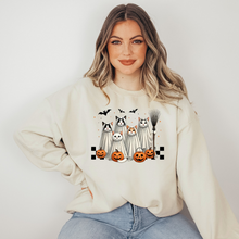 Load image into Gallery viewer, Wholesale Spooky Cats - Sand Sweatshirt
