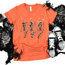 Load image into Gallery viewer, Wholesale Cowboy Skeletons Graphic Tee - Heather Orange Tee
