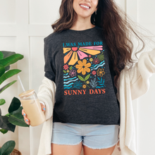 Load image into Gallery viewer, Wholesale Boho Sunny Days Graphic Tee - Heather Charcoal Tee
