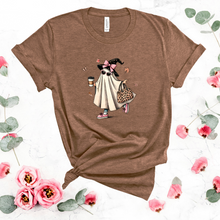 Load image into Gallery viewer, Wholesale Bougie Halloween Graphic Tee - Heather Brown Tee
