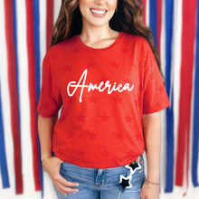 Load image into Gallery viewer, Wholesale America Star Graphic Tee - Royal Star Tee
