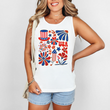 Load image into Gallery viewer, Wholesale Boho America - CC White Tank
