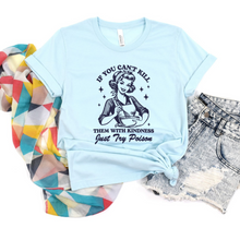 Load image into Gallery viewer, Wholesale Just try Poison Graphic Tee - Ice Blue Tee
