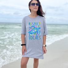 Load image into Gallery viewer, Wholesale Respect the locals Graphic Tee - Grey Tee

