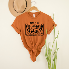 Load image into Gallery viewer, Wholesale Fall-o-ween Jesus Graphic Tee - Heather Dust Tee
