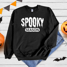 Load image into Gallery viewer, Wholesale Spooky Season Varsity - Black Sweatshirt
