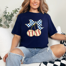 Load image into Gallery viewer, Wholesale Retro Baseball Cherries - CC White Tank
