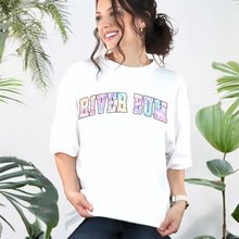Load image into Gallery viewer, Wholesale Tie dye river bum Graphic Tee - White Tee
