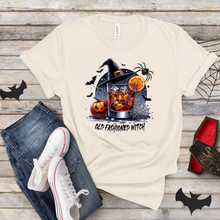 Load image into Gallery viewer, Wholesale Old Fashioned Witch Graphic Tee - Natural Tee
