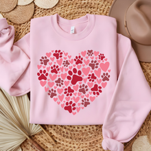 Load image into Gallery viewer, Wholesale Paw Heart - Pink Sweatshirt
