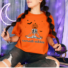 Load image into Gallery viewer, Wholesale Namaste Witches Graphic Tee - Grey Tee
