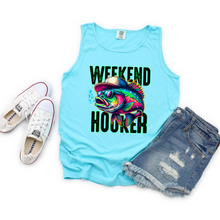 Load image into Gallery viewer, Wholesale Weekend Hooker - Comfort Colors Lagoon Tank
