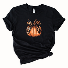 Load image into Gallery viewer, Wholesale Girly Pumpkin Graphic Tee - Heather Peach Tee
