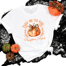 Load image into Gallery viewer, Wholesale Take me to the pumpkin patch Graphic Tee - White Tee
