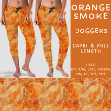 Load image into Gallery viewer, Ready to Ship - Orange Smoke Full Length Joggers OS &amp; Capri Joggers TC2
