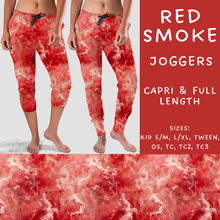 Load image into Gallery viewer, Ready to Ship - Red Smoke Full Length Joggers - OS
