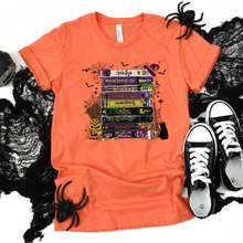 Load image into Gallery viewer, Wholesale Classic Halloween Movies Graphic Tee - Heather Team Purple Tee
