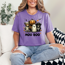 Load image into Gallery viewer, Wholesale Moo Boo Graphic Tee - Heather Team Purple Tee
