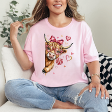 Load image into Gallery viewer, Valentine Cow Graphic Tee
