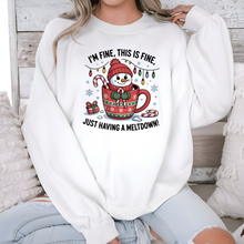 Load image into Gallery viewer, Wholesale Having a Meltdown Sweatshirt - White Sweatshirt
