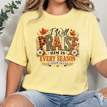 Load image into Gallery viewer, Wholesale Praise Him Every Season FALL Graphic Tee - French Vanilla
