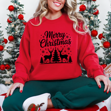 Load image into Gallery viewer, Wholesale Merry Christmas Deer Sweatshirt - Red Sweatshirt
